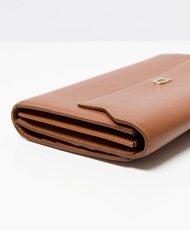 Delvaux Cognac Wallet and Card Holder 3