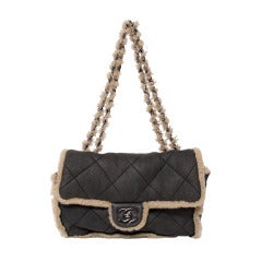 Chanel Braun/Grau Lammy Gesteppte Klappentasche 2.55