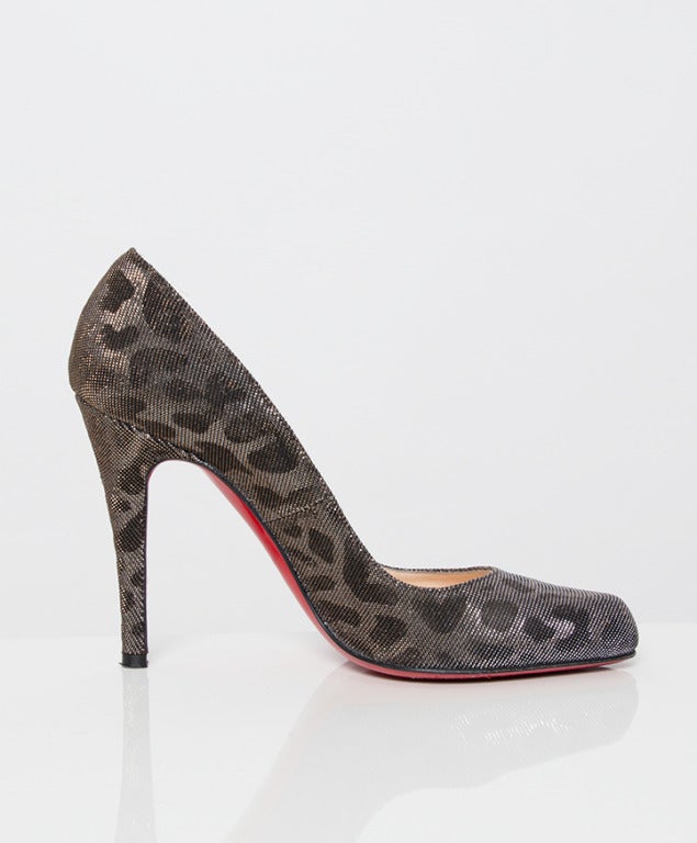 Louboutin Leopard Metal Pumps 36 1