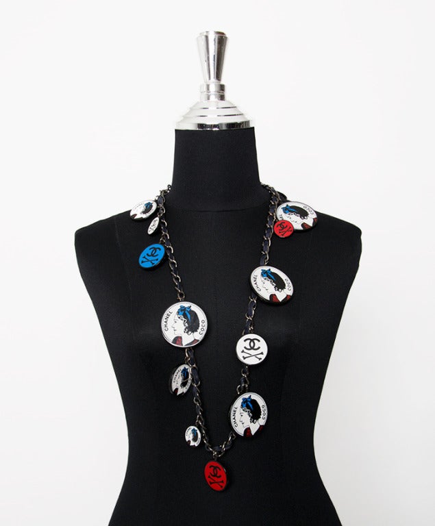 Chanel Multicolor Charm Necklace 3
