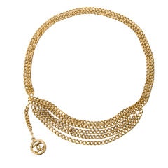 Chanel Gürtel mit Goldkette