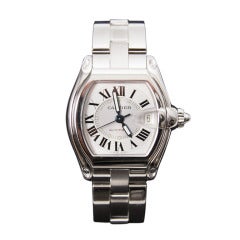 Cartier Stainless Steel Roadster Men's Wristwatch