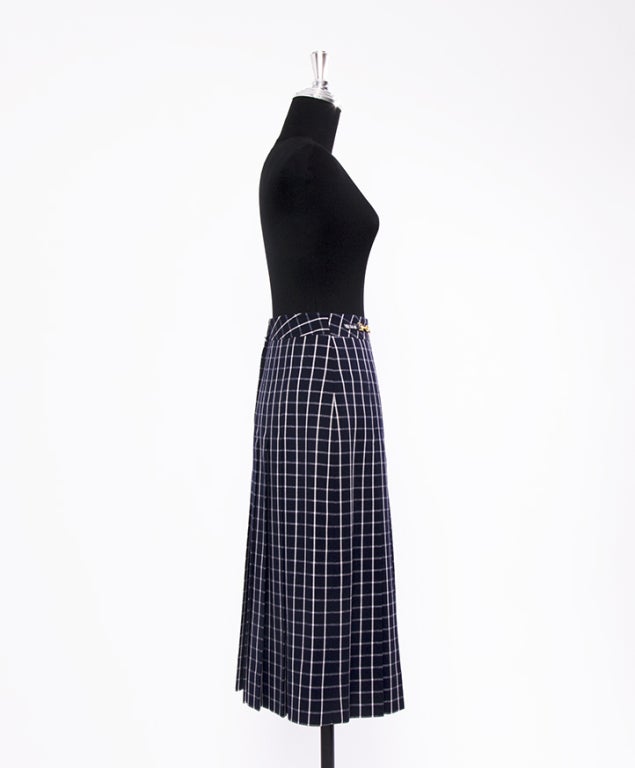 Celine Skirt suit with knee-length pleated skirt 4
