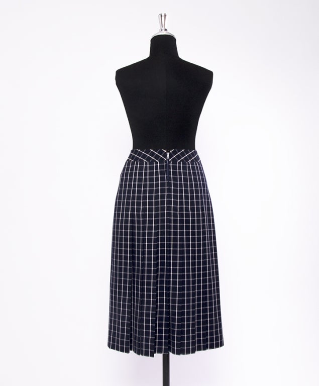 Celine Skirt suit with knee-length pleated skirt 5