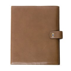 Delvaux Agenda Cover Brown Leather