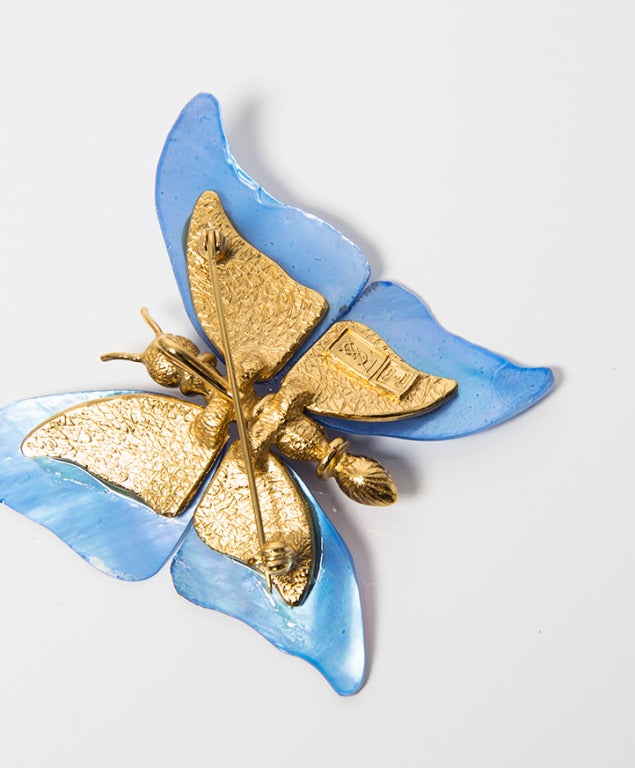 Contemporary Yves Saint Laurent Butterfly Brooch