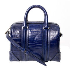 Givenchy Lucrezia Mini Stamped Tejus and Crocodile in Blue