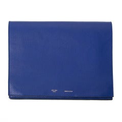 Celine lambskin blue Clutch / iPad Organizer