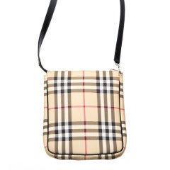 Burberry Plaid Print Crossbody Bag