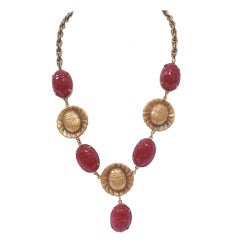 Joseff of Hollywood Scarab Necklace