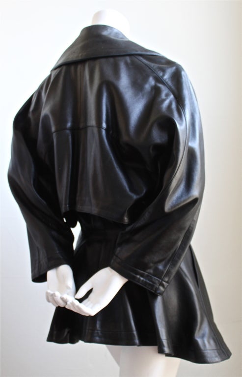 alaia edition 1987 shearling-detail coat