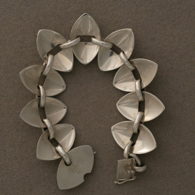Georg Jensen sterling silver bracelet, no. 106 by Nanna Ditzel. Measures 7