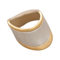 GEORG JENSEN Sterling and Gold Ring, Designed by Minas