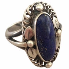 Georg Jensen Ring with Lapis Lazuli, no. 1