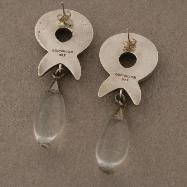 Sterling silver and plexiglass drop earrings. Light weight. For pierced ears. Made in USA.

Complimentary gift box and FREE shipping included.