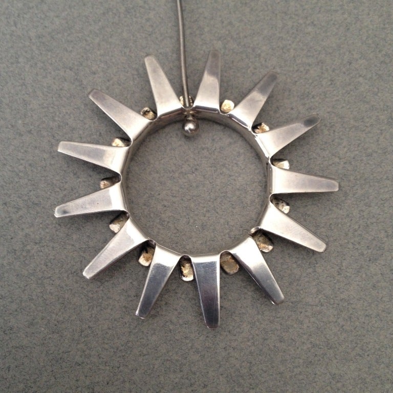 sterling silver sun pendant