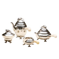 Georg Jensen Antique  "baby" Blossom Tea And Coffee Service No.2