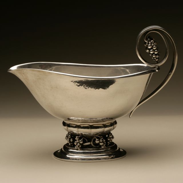 Georg Jensen Large "Grape" Sauceboat, No. 296
