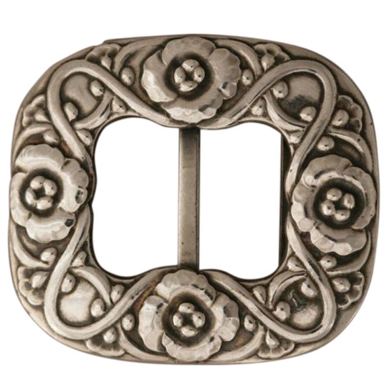 GEORG JENSEN Exceptionally Rare Belt Buckle, No. 40