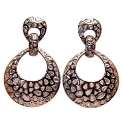 Door Knocker Design Diamond Earrings