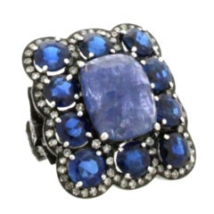 Tanzanite, Kyanite and Diamond Ring Tanzanite, Kyanite and Diamond Ring