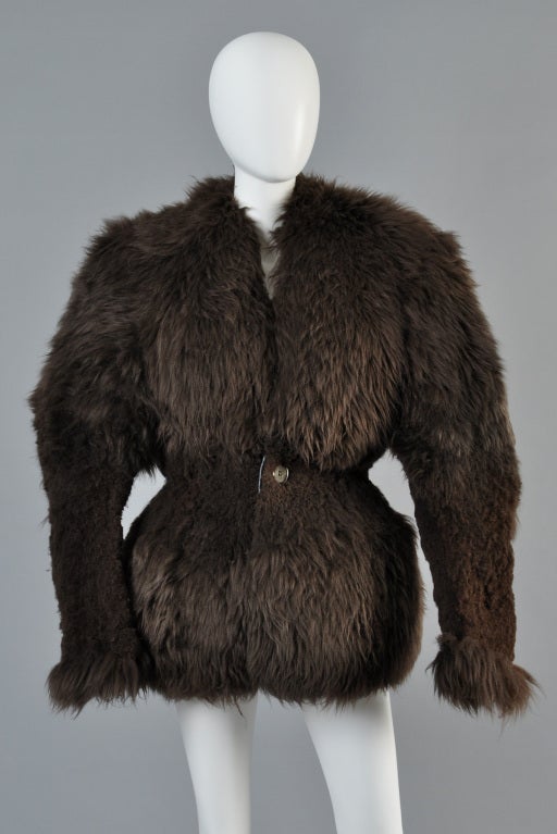 rick owens shearling coat