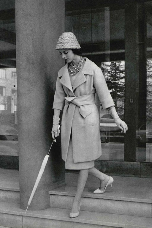 Documented 1959 Yves Saint Laurent for Dior Haute Couture Coat 6