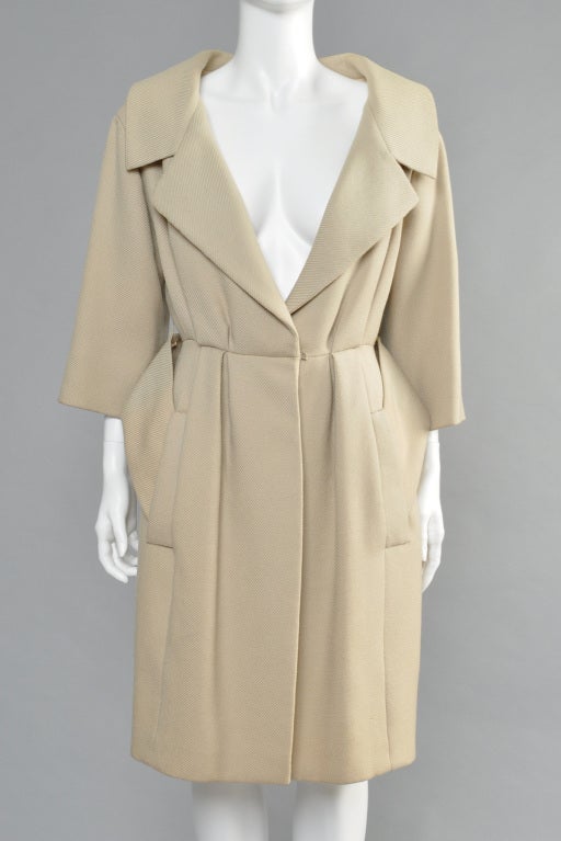 Documented 1959 Yves Saint Laurent for Dior Haute Couture Coat 1