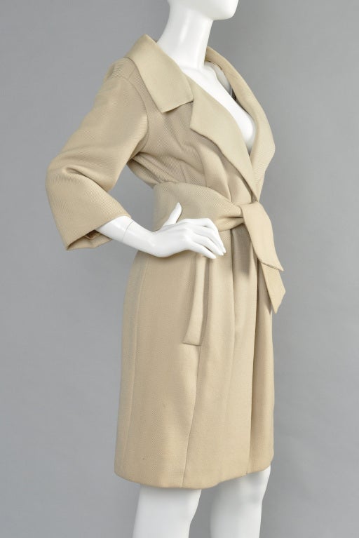 Documented 1959 Yves Saint Laurent for Dior Haute Couture Coat 2
