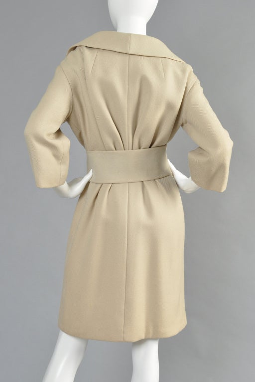 Documented 1959 Yves Saint Laurent for Dior Haute Couture Coat 4