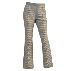 Moschino Military Band Embroidered Bell Pants