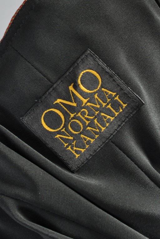 Norma Kamali OMO Silk Brocade Harem Pants For Sale 7