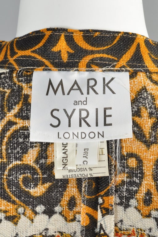 Mark & Syrie 1985 Queen Elizabeth Linen Pantsuit 7