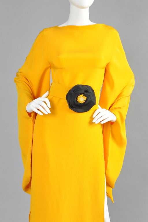 Pierre Cardin Circa 1972 Haute Couture Tulip Gown 1