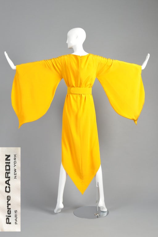 Pierre Cardin Circa 1972 Haute Couture Tulip Gown 6
