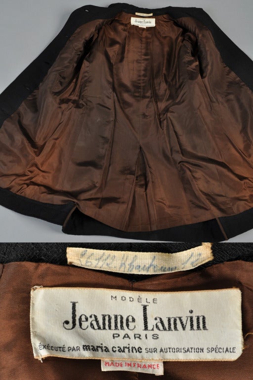 Jeanne Lanvin 1960s Coat + Skirt For Sale 5
