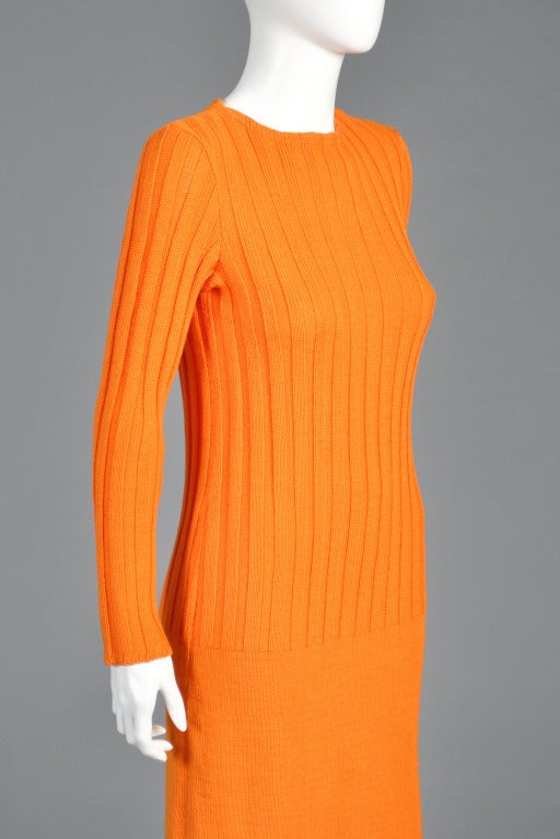 Rudi Gernreich 1960s Wool Dress + Stockings For Sale 2