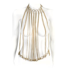 1970s Gold Tone Body Chain.