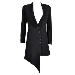 Karl Lagerfeld 1990s Asymmetrical Jacket Dress