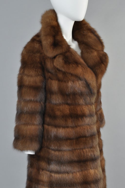 Birger Christensen 1960s Russian Sable Fur Coat 1