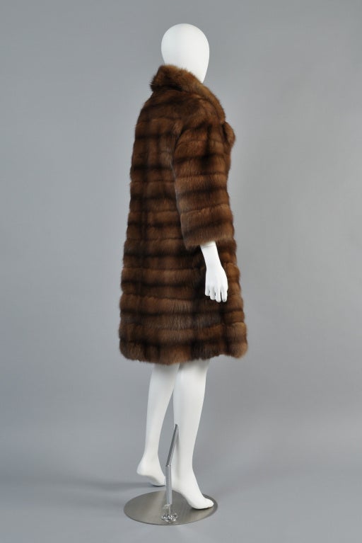 Birger Christensen 1960s Russian Sable Fur Coat 2