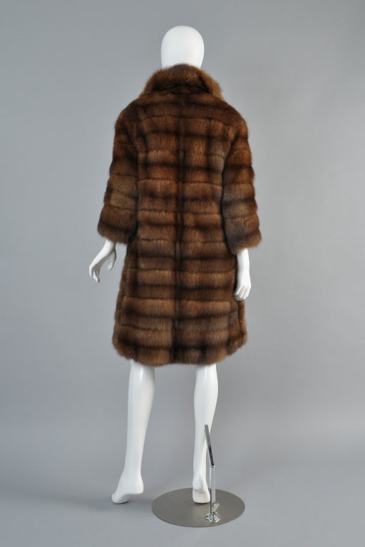 Birger Christensen 1960s Russian Sable Fur Coat 3
