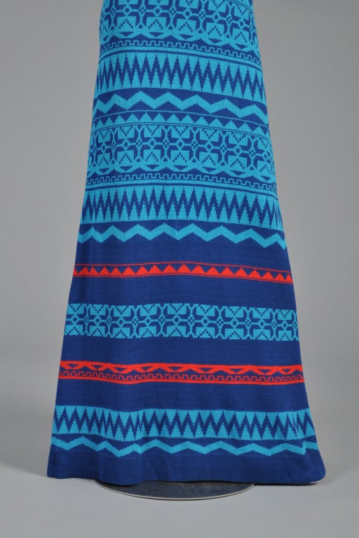 Giorgio Sant'Angelo Knit Halter Maxi Dress In Excellent Condition For Sale In Yucca Valley, CA