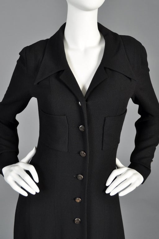 Women's 1993 Chanel Wool + Silk Maxi Jacket Dress