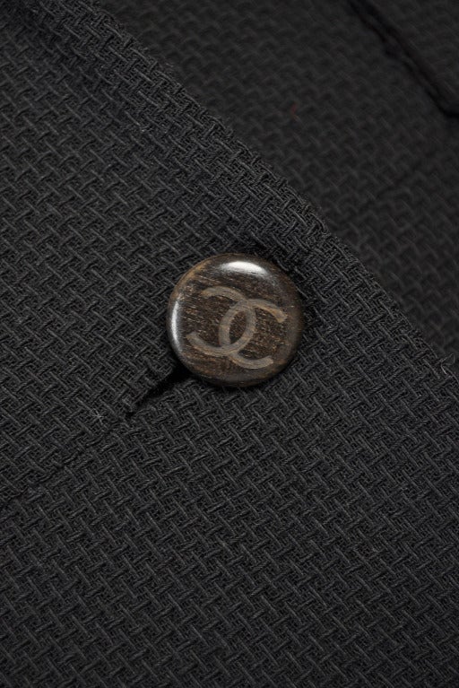 1993 Chanel Wool + Silk Maxi Jacket Dress 1