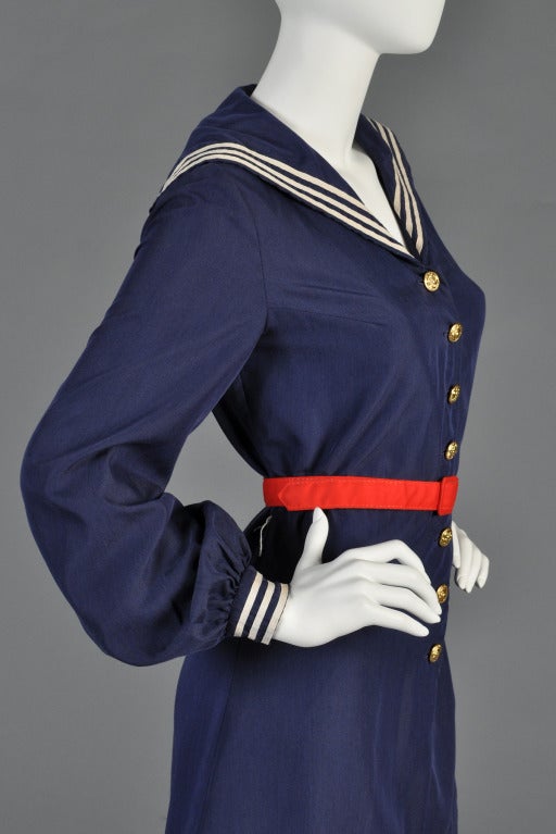 c.1967 Betsey Johnson for Paraphernalia Sailor Dress 1