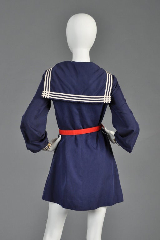 c.1967 Betsey Johnson for Paraphernalia Sailor Dress 2