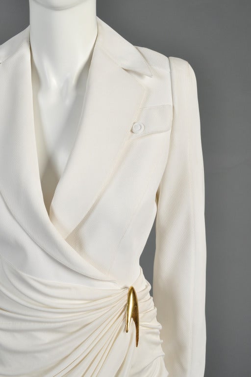 Women's Thierry Mugler Avant Garde Draped Suit