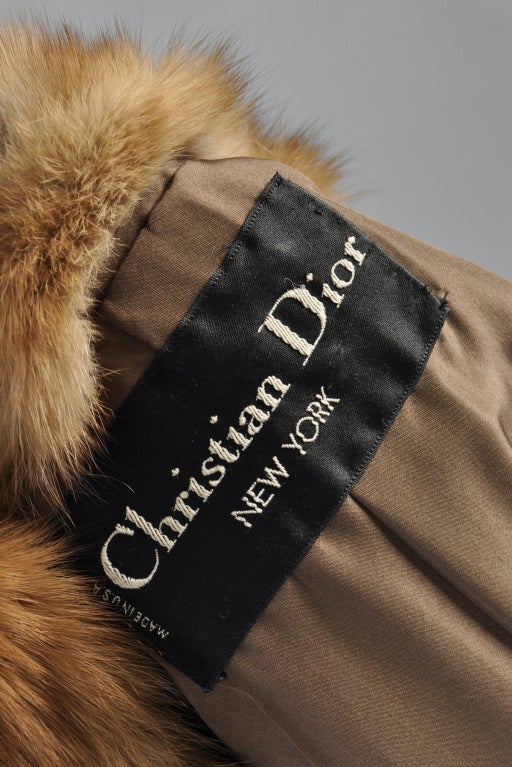 Unisex Christian Dior Golden Sable + Snakeskin Fur Coat 7