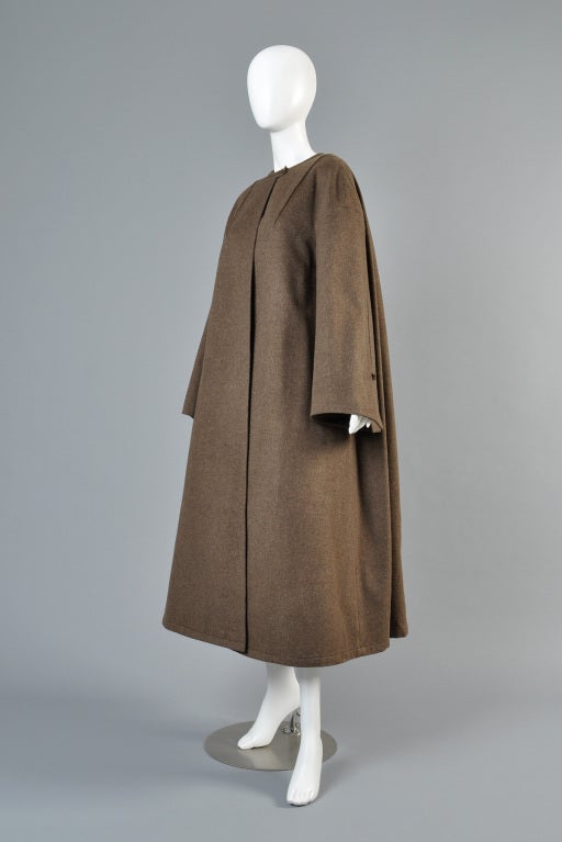 Women's Claude Montana 1996 Pleated Swing Coat